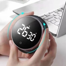 Magnetic LED Mute Kitchen Timer Digital Timer Studying Beauty Exercise Cooking Reminder Manual Countdown Alarm Clock