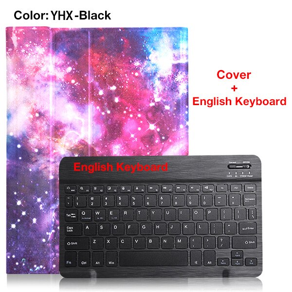 Clavier étui pour samsung Galaxy Tab S6 10.5 T860 T865 SM-T860 SM-T865 Clavier amovible étui pour samsung Onglet S6 couverture: YXH ENGLISH