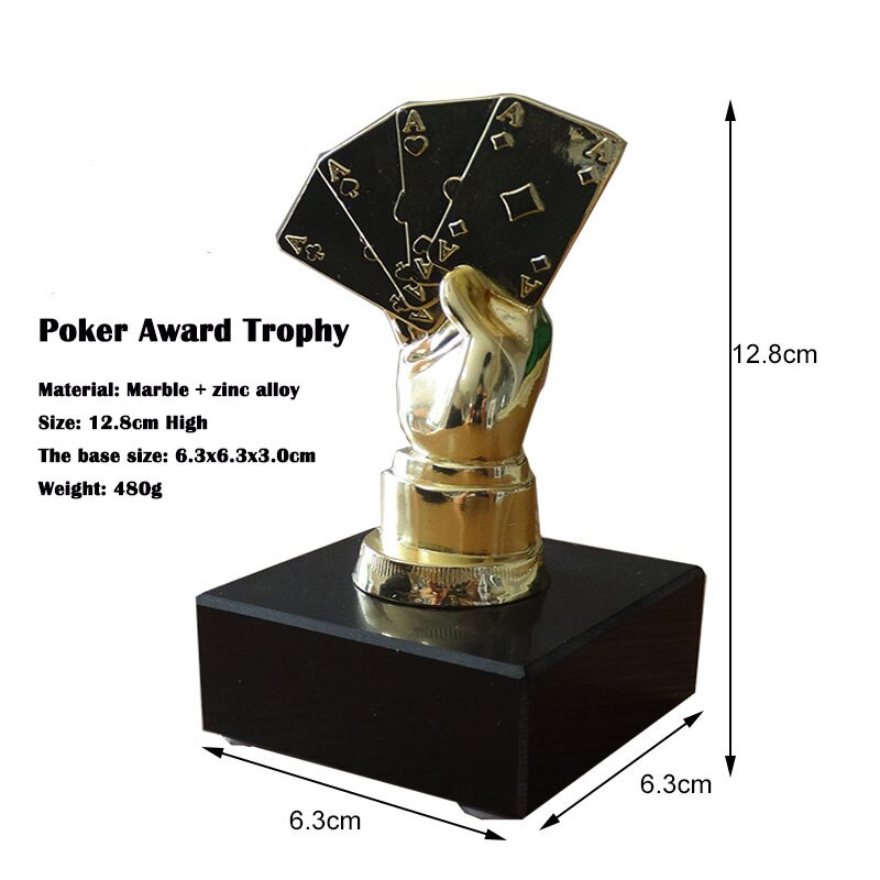 1pc Poker Winner Prize Hand shape awards poker game medal championship trophy Texas poker souvenirs 3 colors