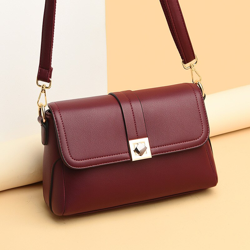 Bag middle aged women's bag trend women's mother's bag single shoulder small square bag women's messenger bag