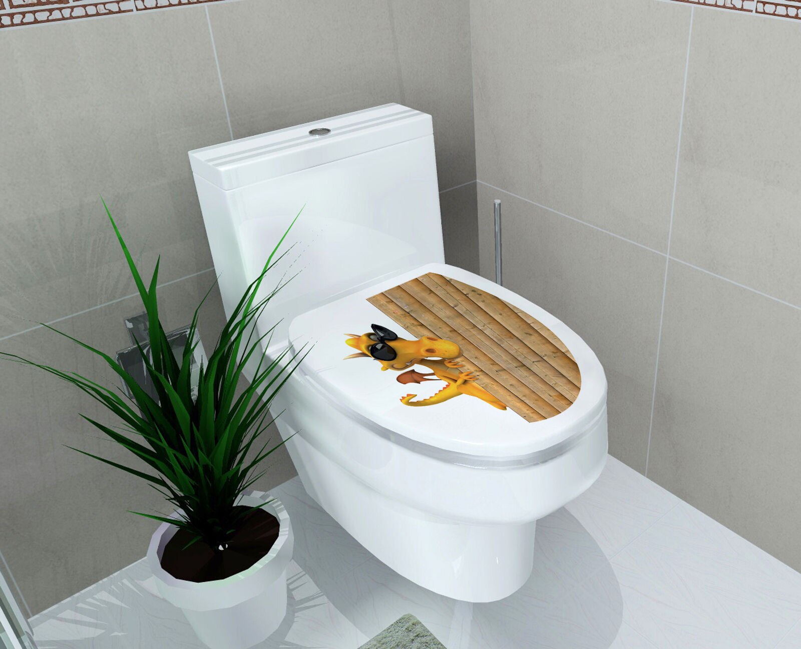 Badkamer Muurstickers Wc Stickers Home Decoratie Waterdichte Muurstickers Voor Wc Sticker Decoratieve Poster Home Decor: G