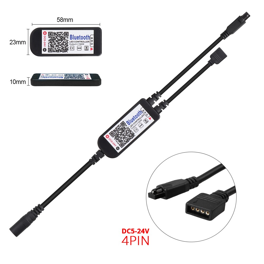 USB LED Controller RGB Bluetooth 24 Tasten 40 Tasten IR-Controller RGBW RGBWW Für LED Streifen Bluetooth Musik Licht Fernbedienung