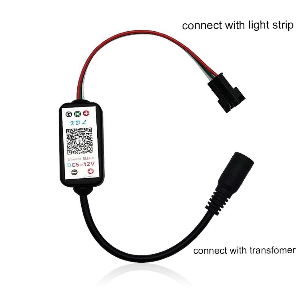 DC5-12V 192W 3Pin Pixel Smart Ic Rgb Led Bluetooth Controller Voor WS2811 WS2812 SK6812 Strip Licht