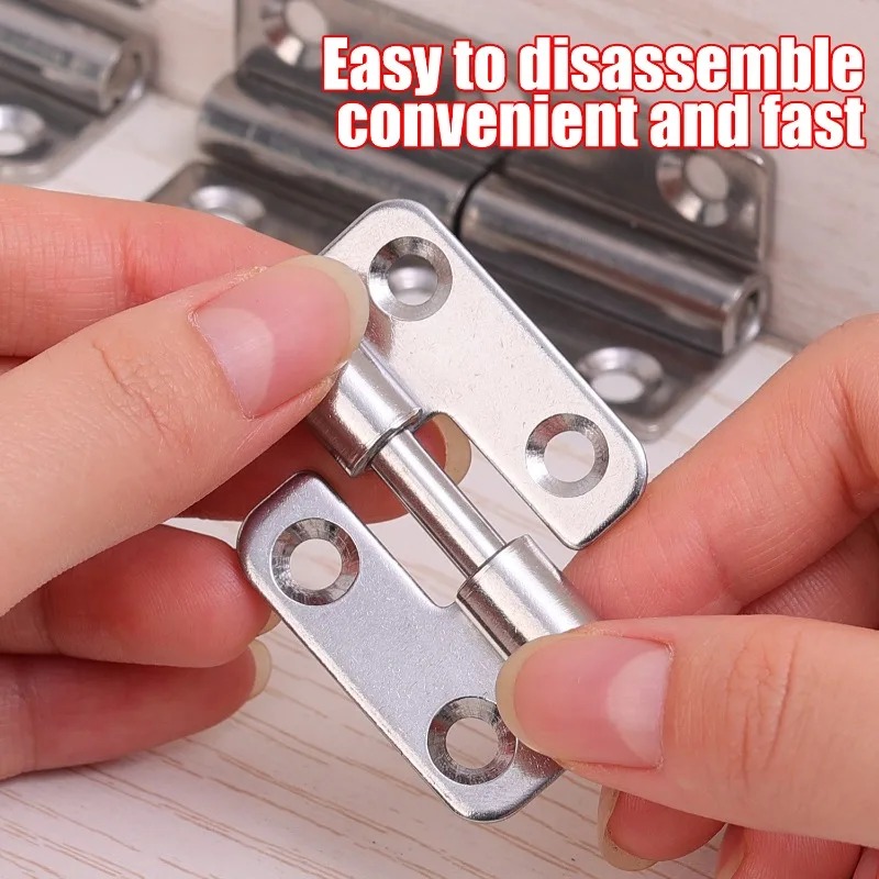 1-10Pcs Detachable Hinge Slip Joint Flag Lift Off Stainless Steel Removable Swing Hinge for Home Cabinets Wardrobes and Doors