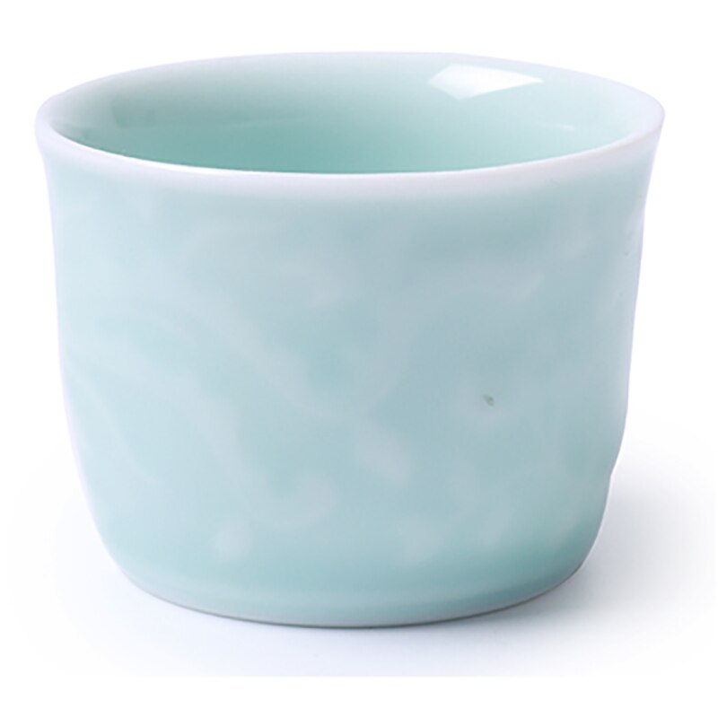 6 pezzi Longquan Celadon Set da tè in ceramica kung-fu accessori ombra verde famiglia Master Mug tazza personale porcellana stoviglie