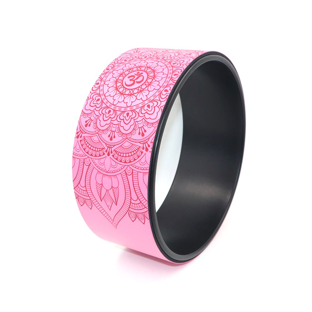 Yoga Wheel Pilates - 32x12cm/33x14cm - TPE/PU Material - Back Training Tool for Fitness: PU Pink