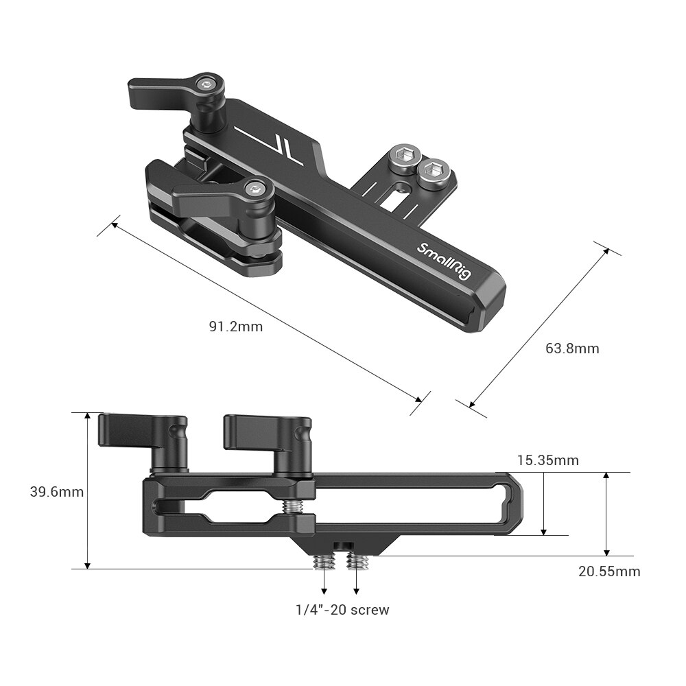 SmallRig-Pinza para cámaras SSD DSLR, montaje para LaCie, portátil, SSD, seguridad, Cable USB tipo C 2799