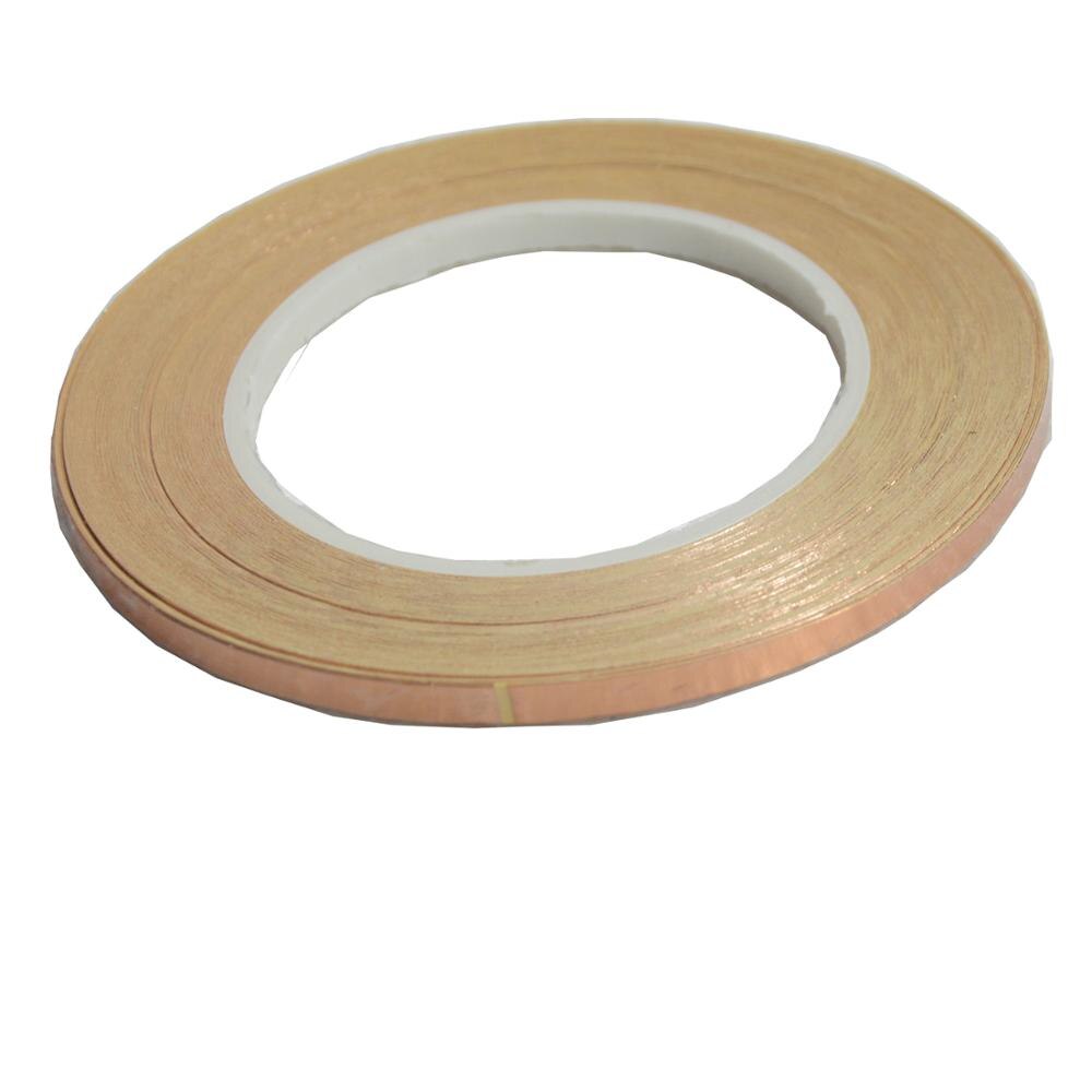 6 unids/set de cinta adhesiva de doble cara de lámina de cobre de 36 yardas de 5/29 pulgadas para soldar vitrales