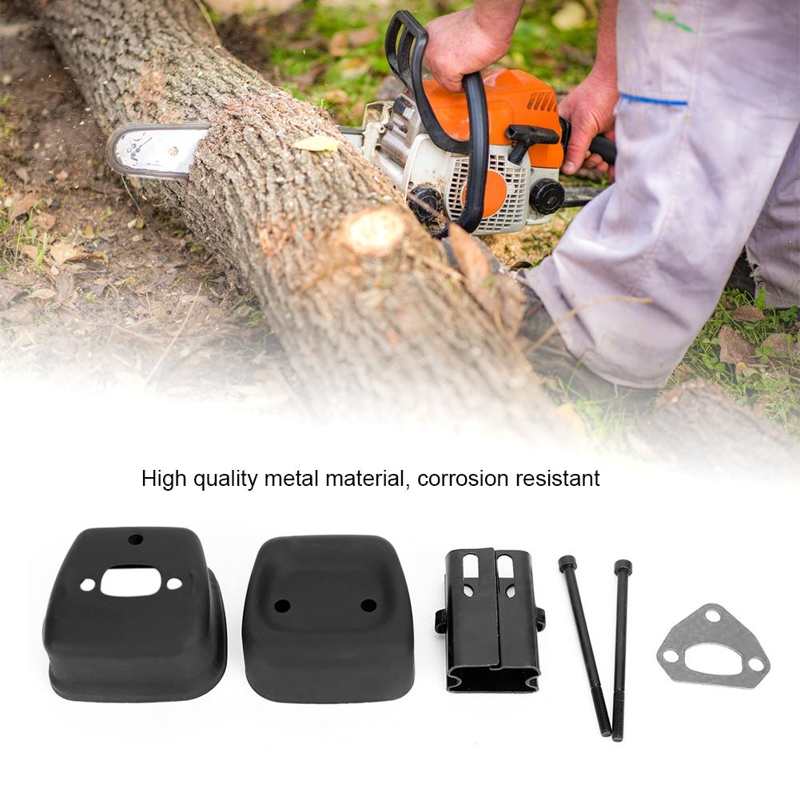 Chainsaw Muffler Exhaust Cooling Shield Replacement Parts Fit for Husqvarna 142 137 141 36 41 Chainsaw Accessories