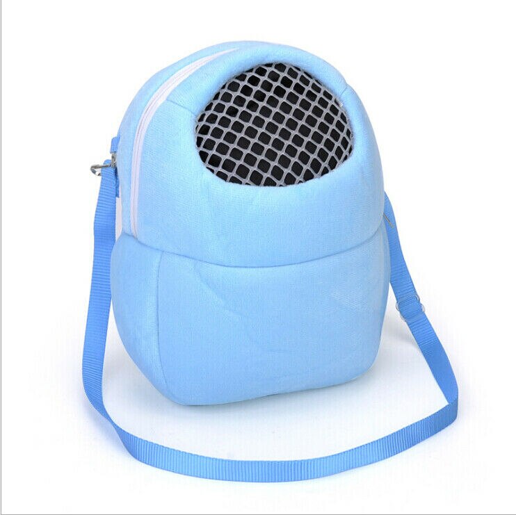 Mochila portátil de viaje para mascotas, bolsa de mano de malla transpirable con forma de ardilla, jaula de portador de red para hámster