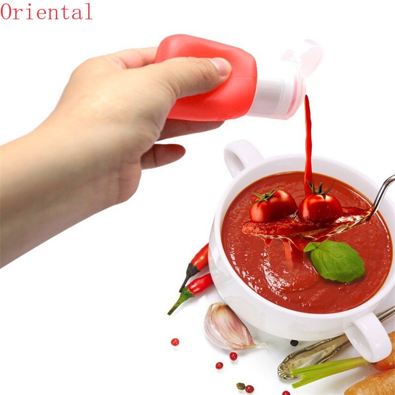 55ml Silicone Sauce Squeeze Bottle ,Salad Dressing Containers,Portable Soft Leak Proof Squeezable Bottle for Salad Sauce
