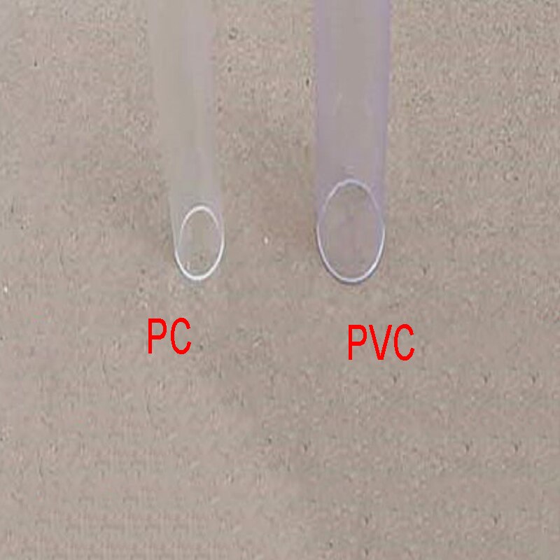 pc/pvc rigid clear tubing hard plastic tubes 0.5m/2pcs