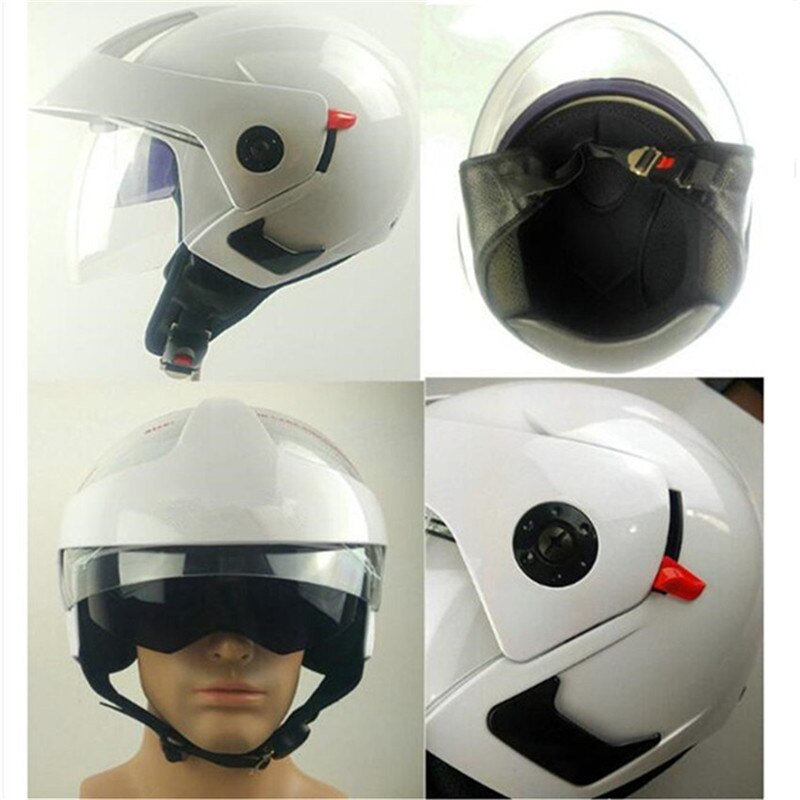 Masei-Cascos de Motocross con doble lente, casco de moto, Jet, Vintage, rubí, 3/4, 5 colores