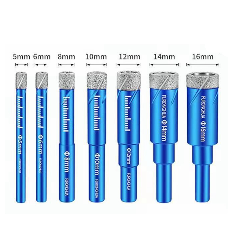 6MM 8MM 10MM 12MM 14MM 16MM Diamant Beschichtete Bohrer für Fliesen Marmor Glas keramik Loch Sah Bohrer Diamant Core Bit Mahlzeit Bohren: 5 6 8 10 12 14 16mm