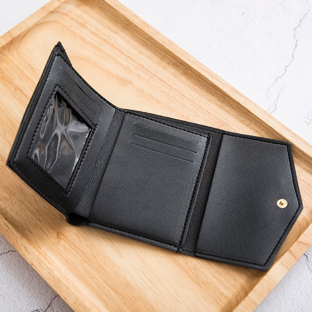 Monedero pequeño de cuero con cremallera y hebilla para mujer, cartera pequeña de cuero con cremallera, monedero de viaje, tarjetero,