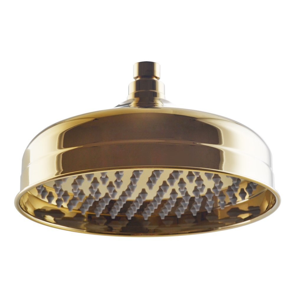 Luxury Gold Color Shower Head Round Shape 20cm Shower head Brass Rainfall Bathroom Showerhead