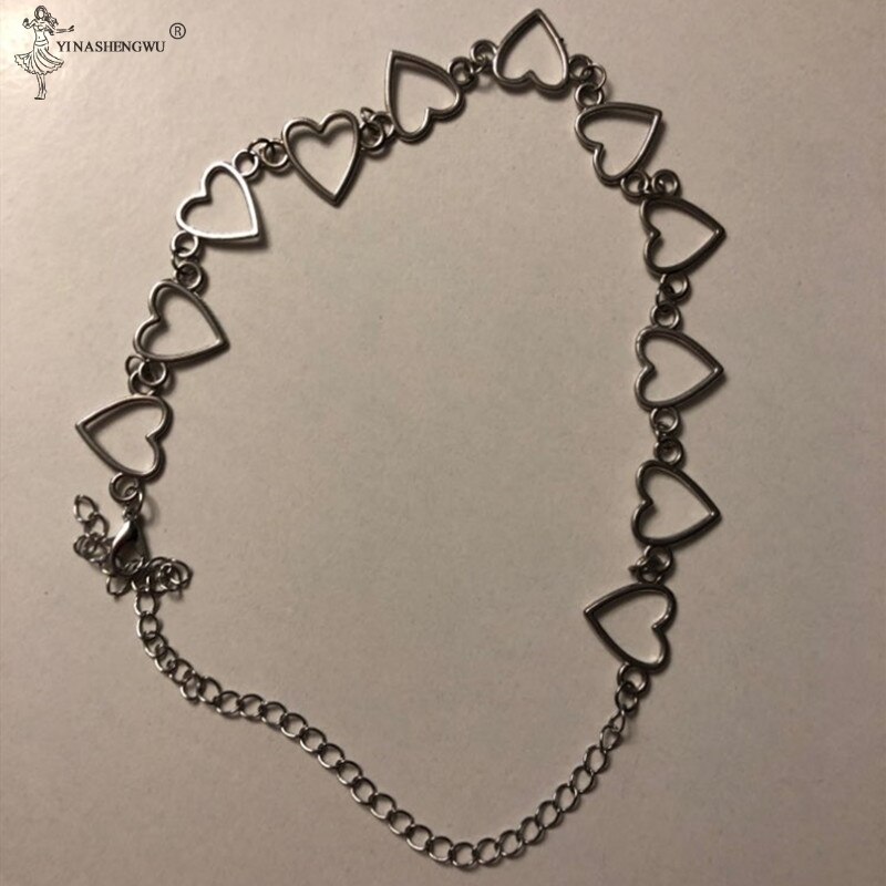 Kettingen voor vrouwen hartvormige ketting prikkeldraad ketting accessoires sleutelbeenketting gothic populaire sieraden