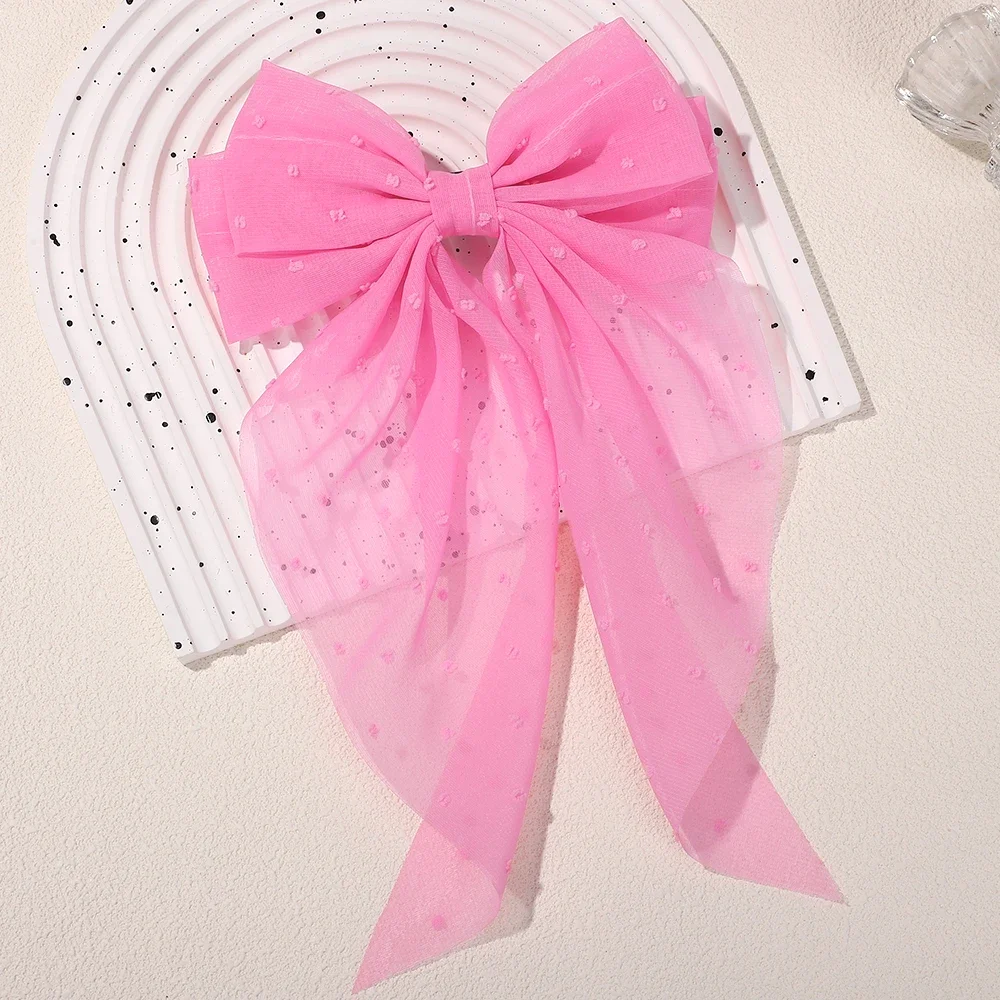 Clips de satén flotantes con lazo grande y largo para niña, Clip para el pelo para la cabeza trasera, rojo Internet con el mismo temperamento, accesorios elegantes para el cabello,: Color camuflaje del desierto