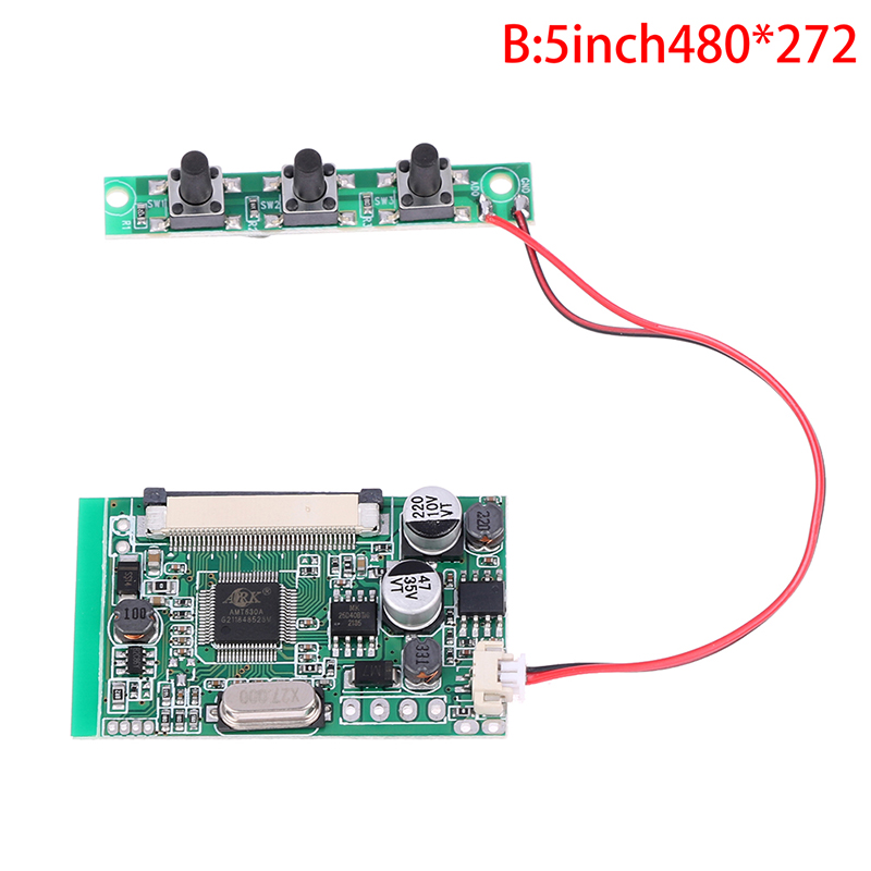 4.3/5Zoll LCD-Anzeige Treiber platine Modul Bausatz Monitor für Auto av digitalen Foto rahmen Multifunktion: Weiß