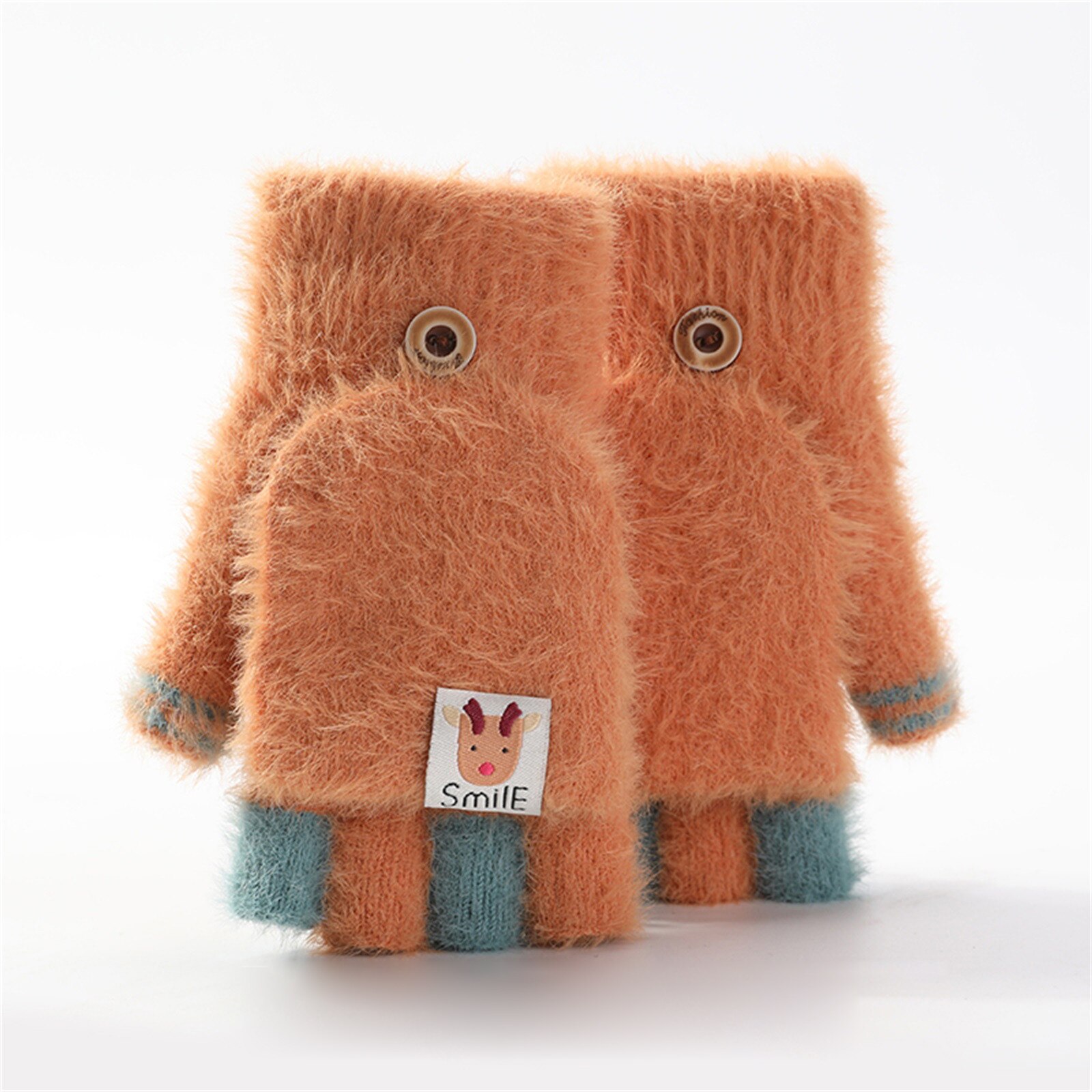 Baby mädchen Karikatur Volle Finger handschuhe warm Verdicken Handschuh Skifahren Handschuhe Windschutz Handschuhe freundlicher feste Winter handschuhe: B