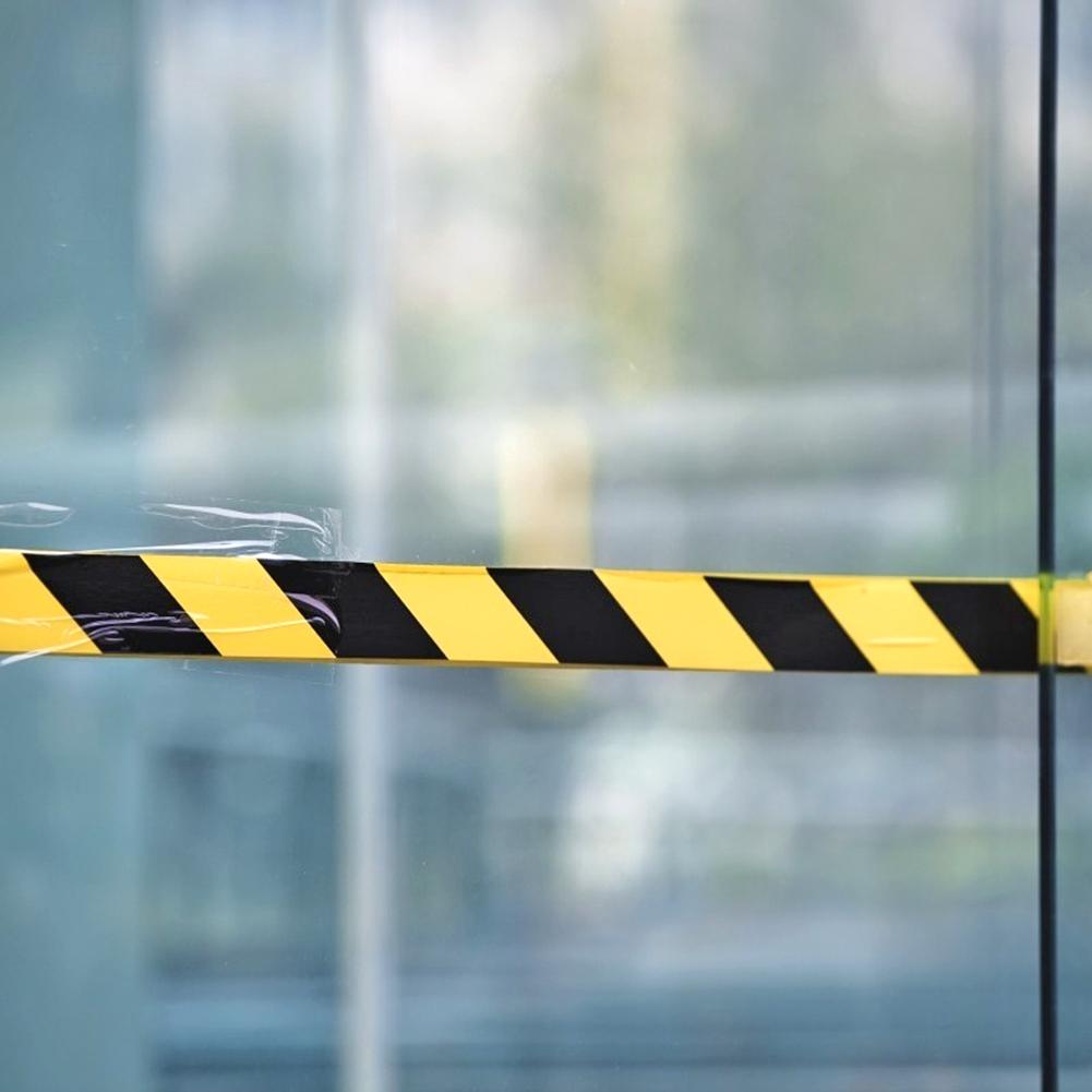 Factory 1 Roll Soft PVC Caution Mark Tapes Black Yellow Hazard Conspicuity Warning Warn Stickersc Tapes