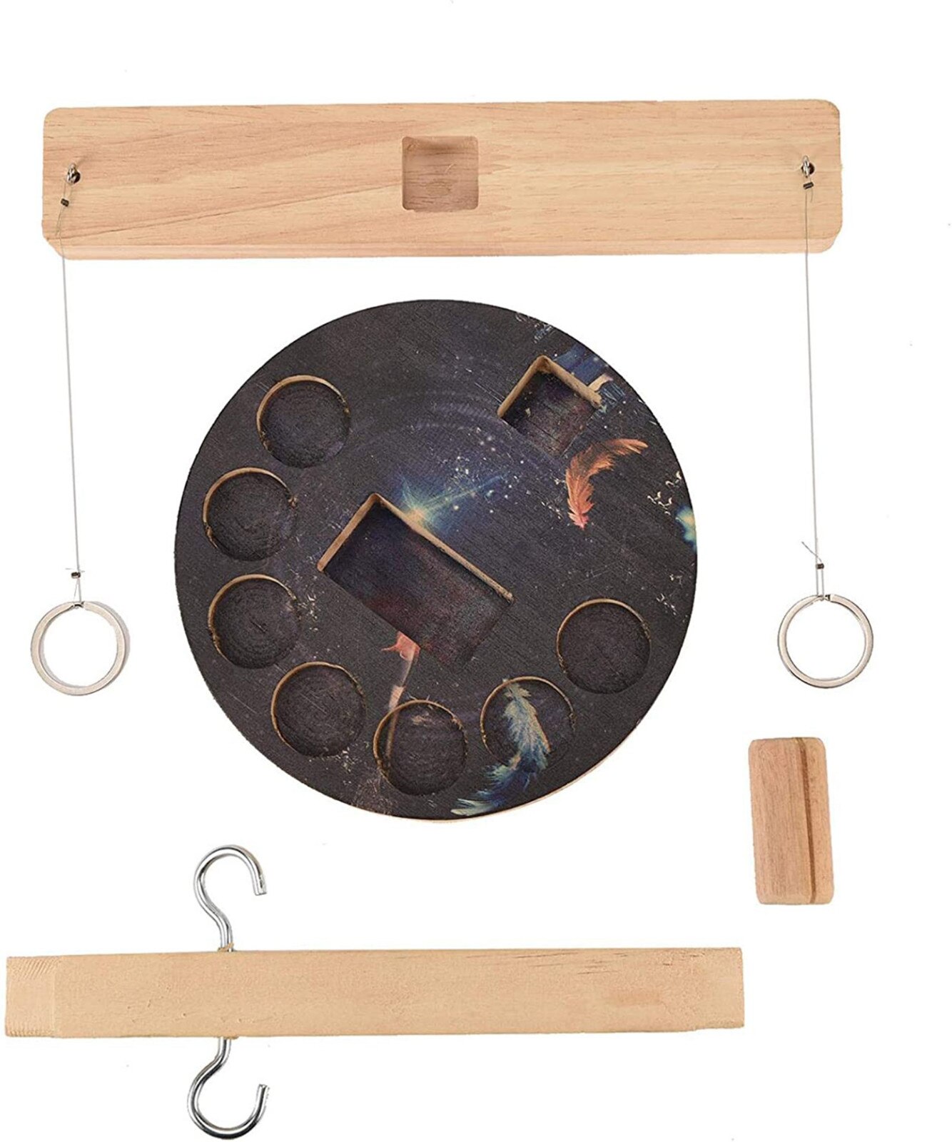 Partij Speelgoed Leisure Industriële Stijl Bar Drink Shop Handgemaakte Houten Ring Toss Haken Snelle Interactief Spel Voor Bars thuis