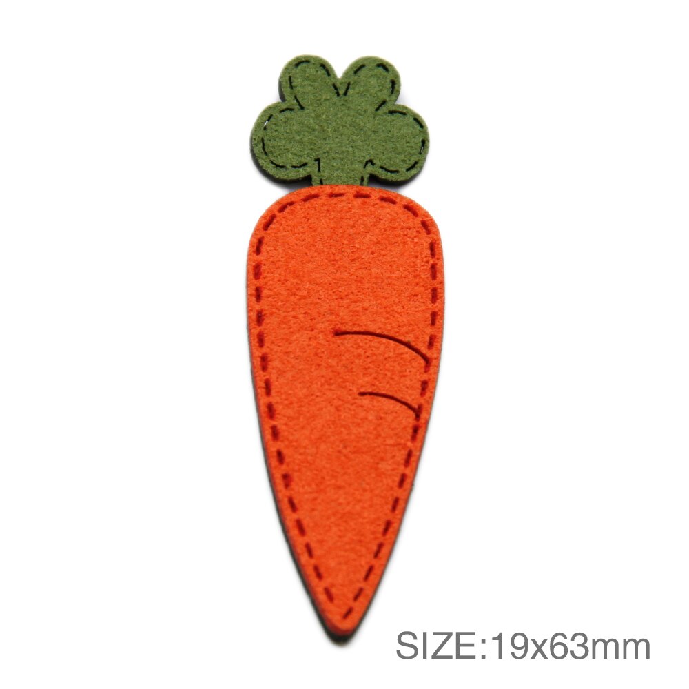 5 piezas 19*63mm zanahoria estrella de mar fruta corona forma gamuza joyería accesorios, materiales hechos a mano para hacer artesanías, 5Yc8024: 1093766001