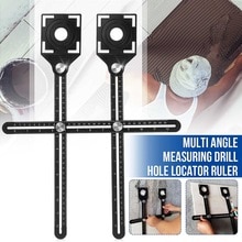 Construction Multi Angle Measuring Position Ruler Template Tool Drill Hole Locator DIY Wood Tile Flooring