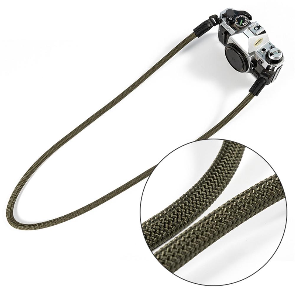 Besegad för spegellösa digitalkameror 100cm kamera axelrem handgjord nylon klätterrep bälte lanyard kamera halsrem