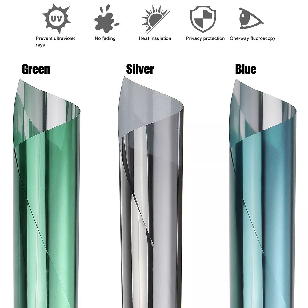 Window Thermal Insulation Privacy Film Transparent UV Infrared Cut Skin Protection Prevents Furniture Walls Fading Window Film