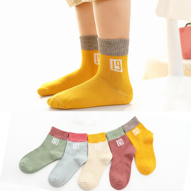 Kinderen Sokken Set Winter Dikker Warmer Zachte Katoenen Baby Meisje Winter Kleding Baby Peuter Kerst Sok Jongens Stuff 5 stuks: NO.2 / L 7-11Y