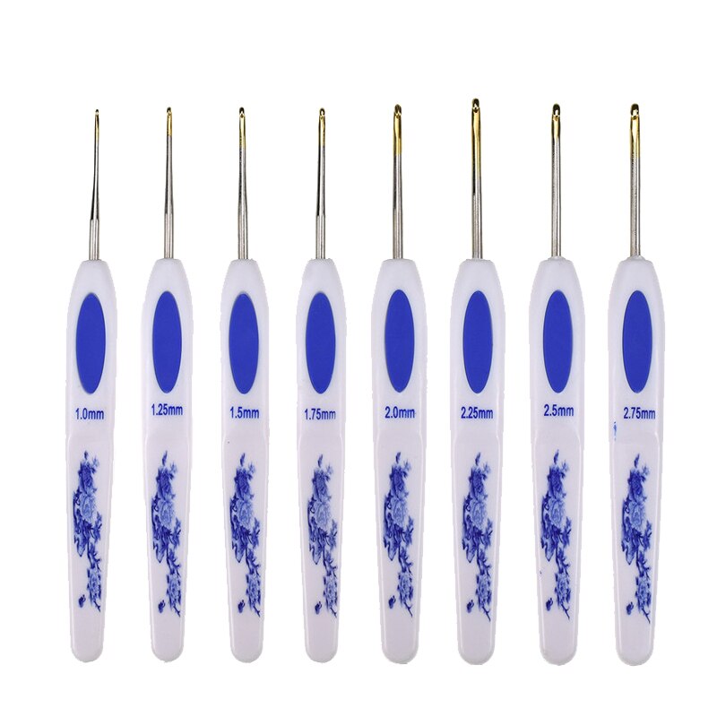 16 Uds ganchillo gancho tejer agujas 1,0-6,0mm ganchos de aluminio para tejer DIY accesorios para manualidades ganchillo gancho aguja juego caja