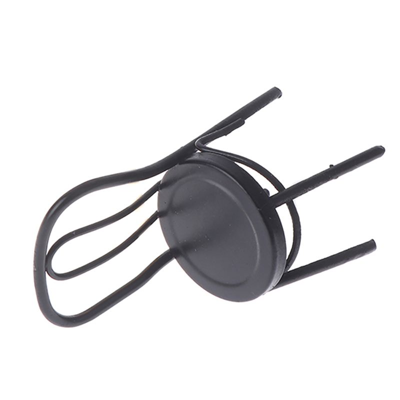 2 Pcs Miniature Black Dining Chair 1:12 Scale Mini Metal Chairs for DIY Dollhouse Kitchen Furniture Decoration Toy