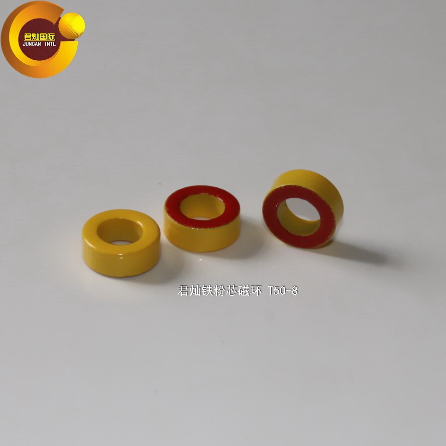 10 STKS T50-8 Iron core magnetische ring filter anti-interferentie magnetische ring hoogfrequente magnetische ring