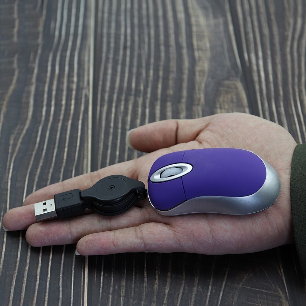 2,4 GHz Mini Kinder nette Gaming Wired Mause Versenkbare Linie 2 Tasten USB Maus Tragbare ergonomische mäuse Für PC Laptop desktop