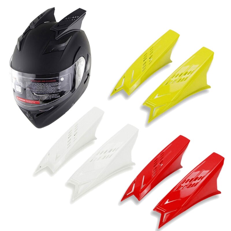 1 Paar Motorhelm Hoorns Punk Stijl Decoratieve Stijlvolle Hoorns Helm Hoorn Motorhelmen Accessoires N84F