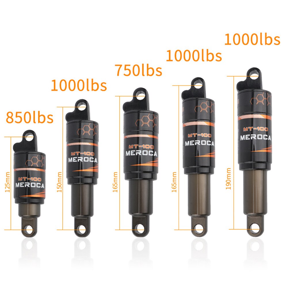 Bicycle Air Rear Shock 125/150/165/190mm MTB Air Spring Shock Absorber for Mountain Downhill Bike