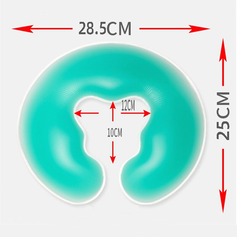 1pcs 650g Soft Silicon Spa U Shape Massage Pillow Spa Gel Pad Face Relax Body Massage Cradle Cushion Health Care