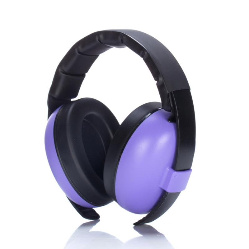 1pcs Baby Ear Protection Baby Noise Earmuffs Noise Reduction Ear Defenders Earmuff For Child Adjustable Ear Muffs Baby Products: purple