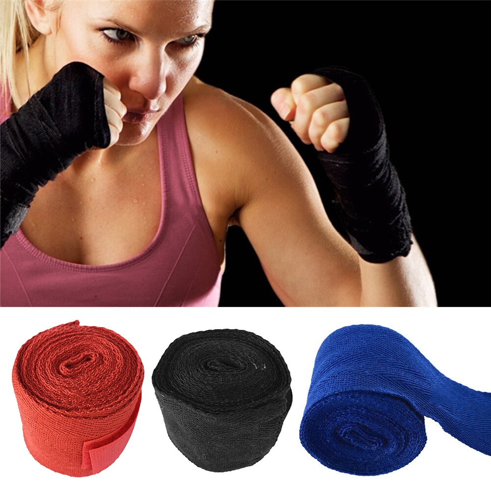 2.5M Stretch Pols Crêpe Tape Boksen Bandage Flexibele Atletische Zweet Absorptie Elastische Professionele Sport Wrap Ehbo