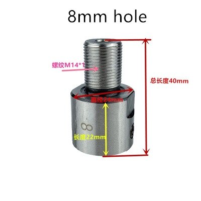 3/4 Kaken Staal Hout Draaibank Chuck 50Mm 63Mm Handleiding Chuck Zelfcentrerend Diy Metalen Hout Draaibank Gereedschap: 8mm adapter A