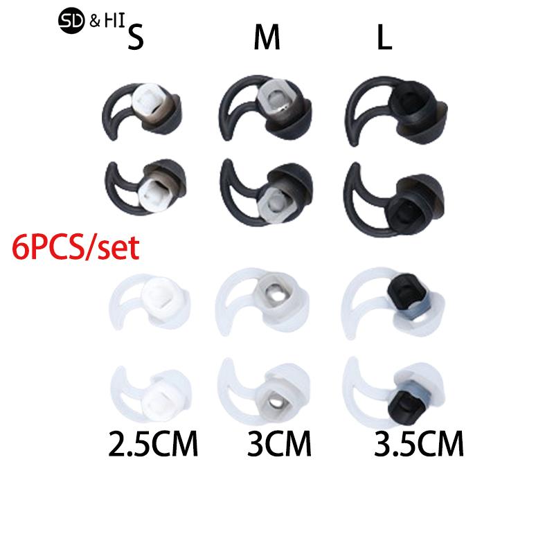 Embouts d'écouteurs de remplacement en silicone pour Bose, QC20, QC30, SIE2, IE3, écouteurs sans fil Soundsport, suppression du bruit, embouts d'oreille, 3 paires