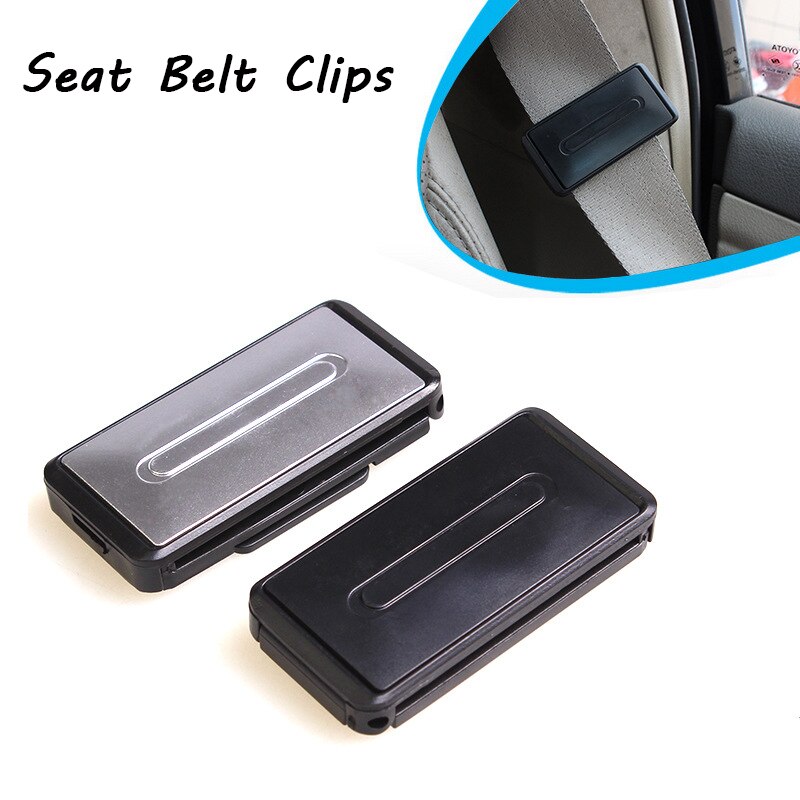 Universal 2 uds Clip para cinturón de seguridad de coche cinturón ajustador de confort Auto clip opresión pinzas de ajuste hebilla para cinturón de seguridad