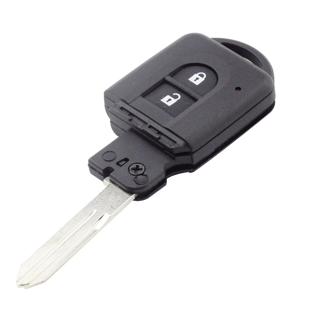 2 Button Remote key Shell No Logo for Nissan Micra Xtrail Qashqai Juke Duke Uncut Blade Key Fob Case Replacement