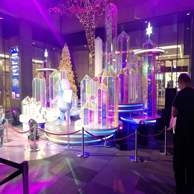 Regnbågsfönsterfilm iriserande fönsterklistermärke för hemmarestaurang självhäftande klistermärke vacker färg