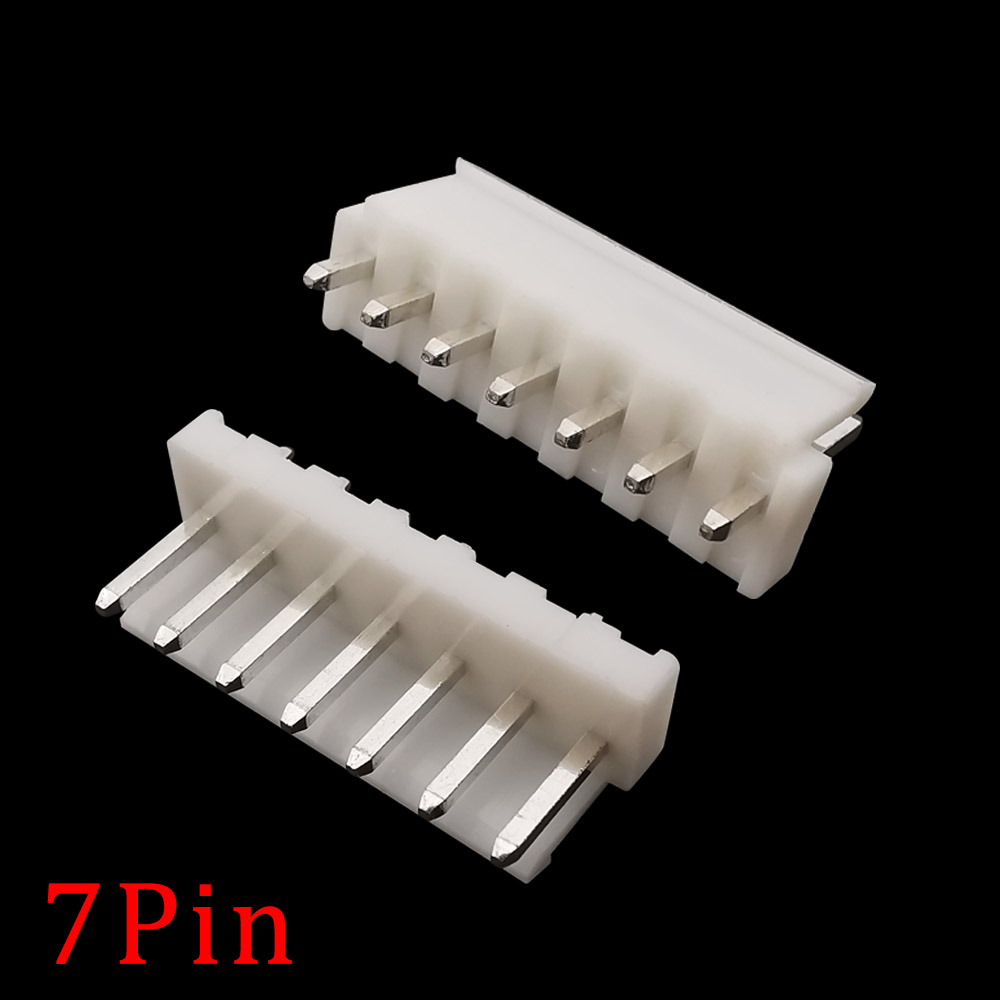 JST-VH3.96 Conector, 3.96mm Pitch macho Plug, agulha reta, soquete Pin cabeçalho, 2 pinos, 3 pinos, 4 pinos, 5 pinos, 6 pinos, 7 pinos, Terminal 8Pin, 20pcs: Marrom