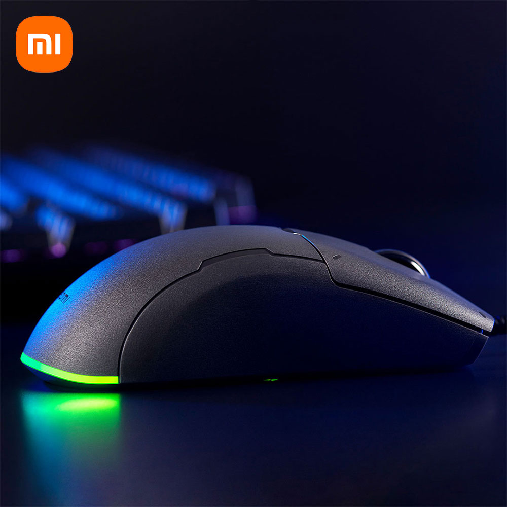 Xiaomi Wired Game Mouse Lite with RGB Light 220 IPS 6200 DPI Ergonomic Optical Mice Mi Gaming Mouses For Laptop Computer Mouse