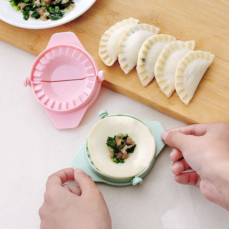 Dumplings Mold Maken Knoedel Modelling Gereedschap Magic Handleiding Pak Machine Food-Grade Plastic Snuifje Kitchen Tools