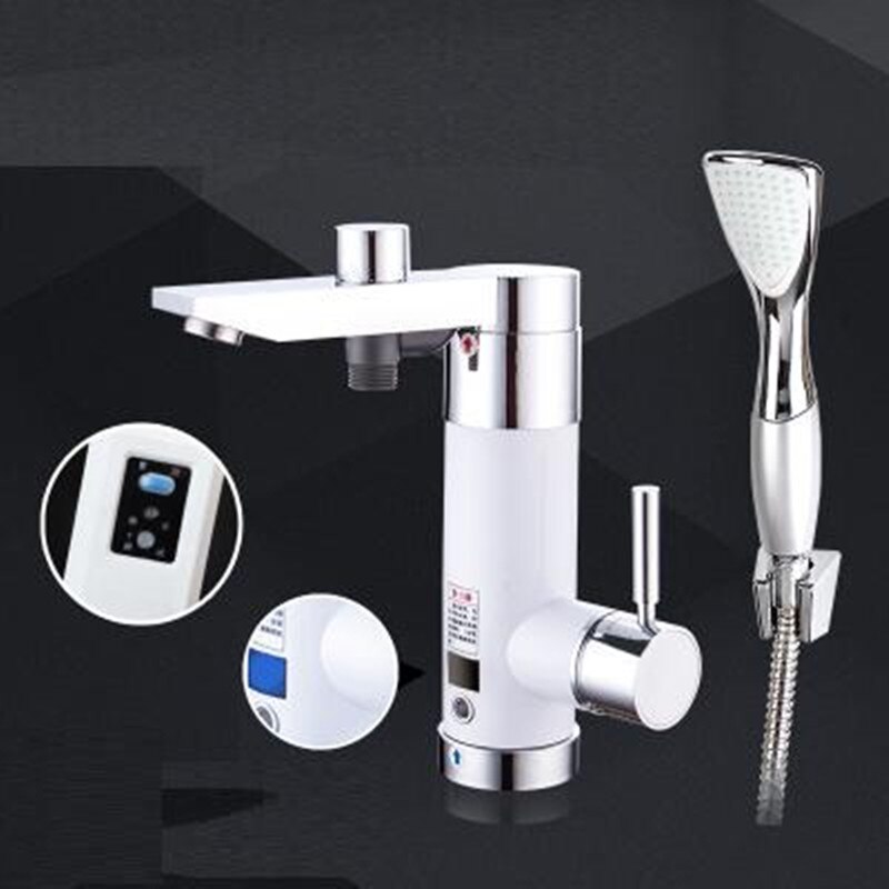 Przepływowy podgrzewacz wody z kranu elektryczny bezzbiornikowy ciągłe gorące ogrzewanie robić łazienki prysznic zlewozmywak kuchenny mikser Azja wtyczka: nie cyfrowy dolny in