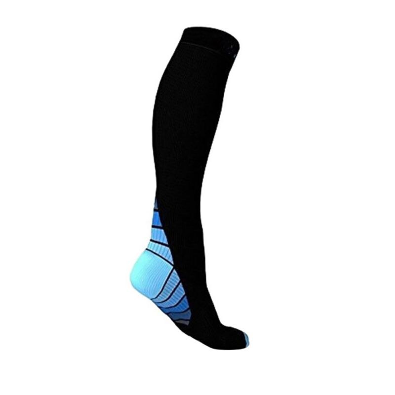 Hommes respirant Compression SocksKnee bas chaussettes de Compression hommes femmes adulte Anti Fatigue longues chaussettes